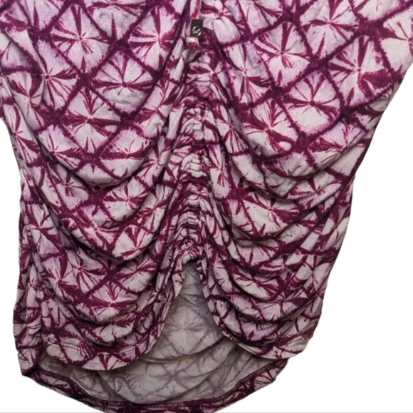 Michael Michael Kors Women's Abstract Print Scrunched Tank Top - Picture 5 of 10